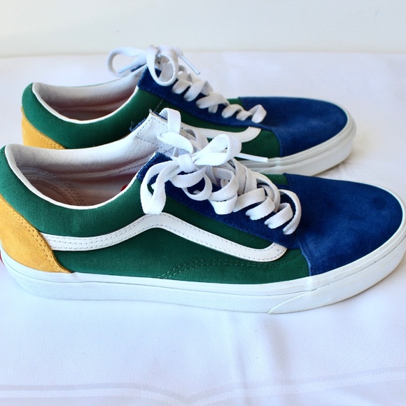 Vans Other - Vans Yacht Club Old Skool Green Blue Yellow skate shoe sz men’s 9 / women’s 10.5
